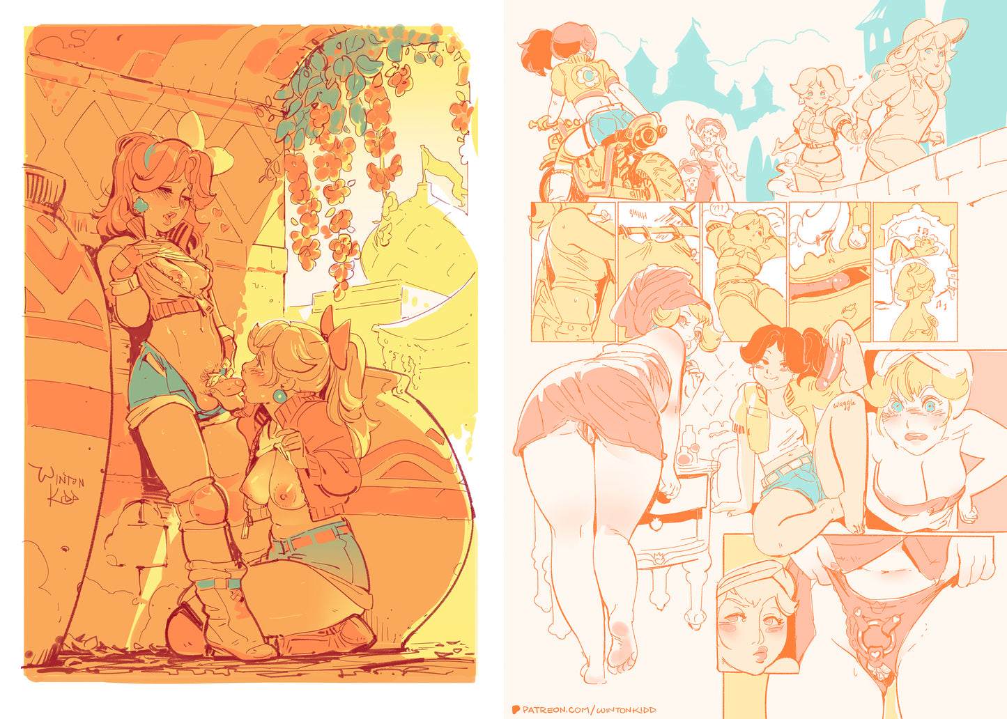 Peaches & Daisies Zine + Sticker Bundle