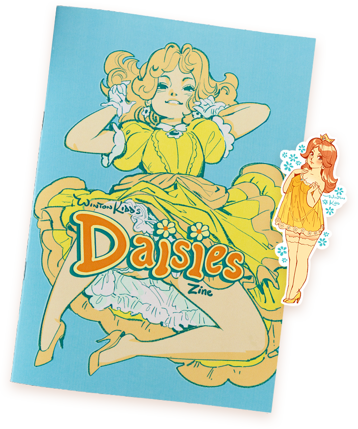 Daisies Zine + Sticker Bundle