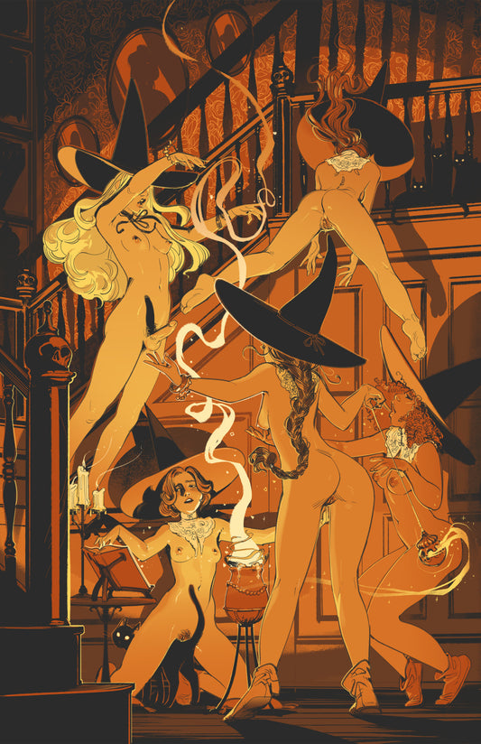 Witches Work Print + Summoning Witch Sticker Bundle