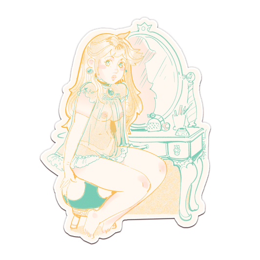 Peach Vanity sticker