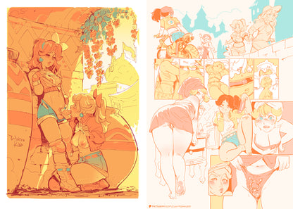 Peaches & Daisies Zine + Sticker Bundle
