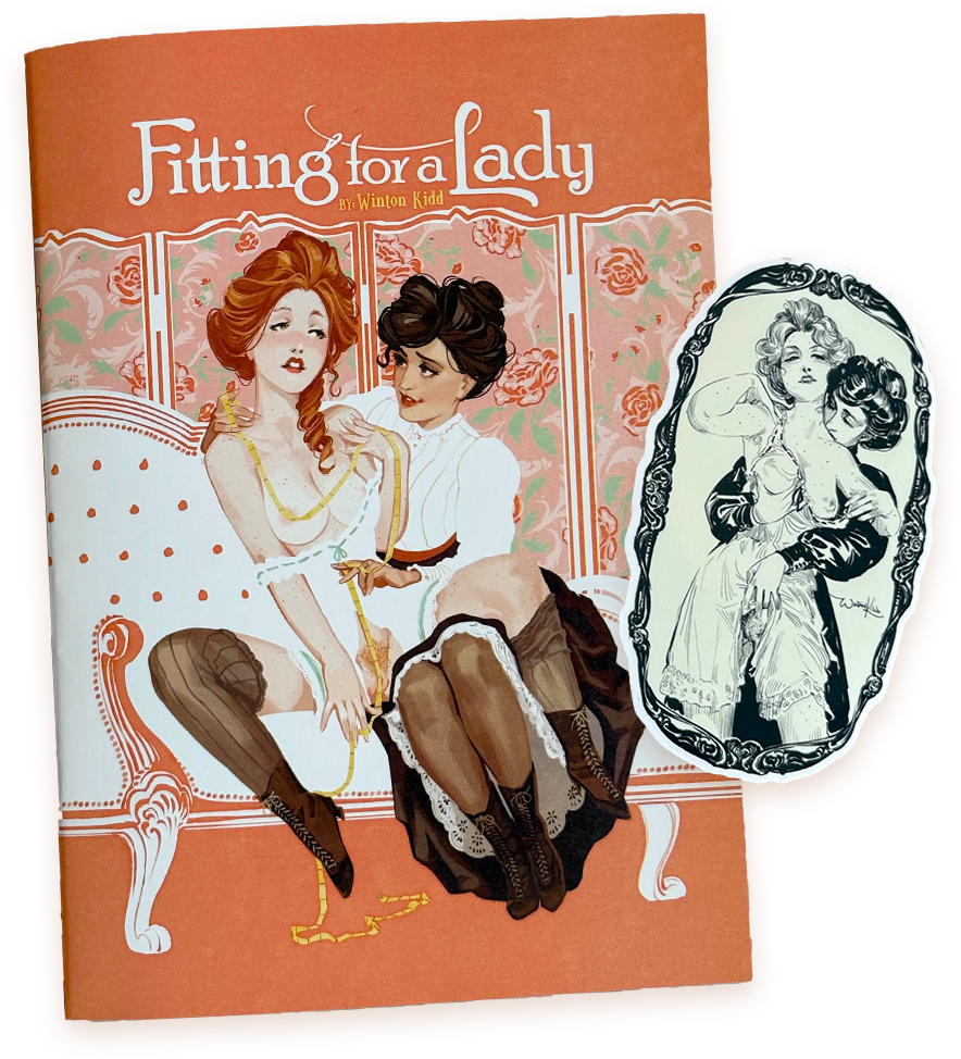 Fitting for a Lady Comic + Sticker Bundle